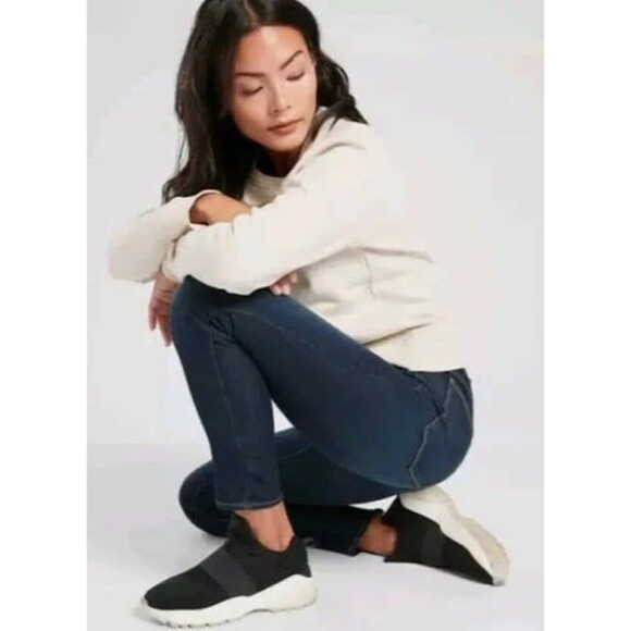 6 Athleta High-Rise Sculptek Tummy Control Dark Wash Skinny - Picture 4 of 11